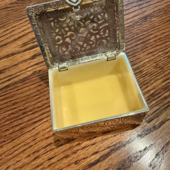 Brighton Silver Jewelry Box with Intricate Design - Picture 3 of 4